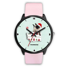 Load image into Gallery viewer, Birman Cat Washington Christmas Special Wrist Watch-Free Shipping