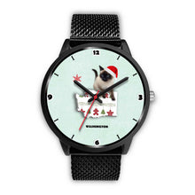 Load image into Gallery viewer, Birman Cat Washington Christmas Special Wrist Watch-Free Shipping
