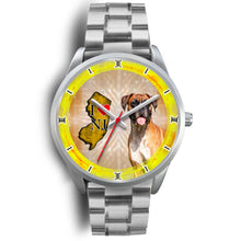 Load image into Gallery viewer, Amazing Boxer Dog New Jersey Christmas Special Wrist Watch-Free Shipping