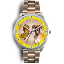 Load image into Gallery viewer, Amazing Boxer Dog New Jersey Christmas Special Wrist Watch-Free Shipping