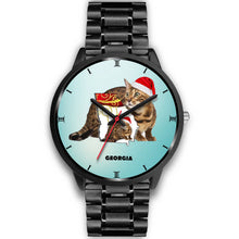 Load image into Gallery viewer, Bengal Cat Georgia Christmas Special Wrist Watch-Free Shipping