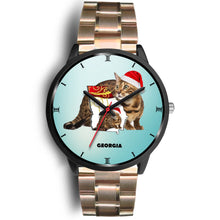 Load image into Gallery viewer, Bengal Cat Georgia Christmas Special Wrist Watch-Free Shipping