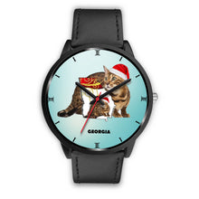 Load image into Gallery viewer, Bengal Cat Georgia Christmas Special Wrist Watch-Free Shipping