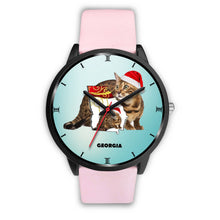 Load image into Gallery viewer, Bengal Cat Georgia Christmas Special Wrist Watch-Free Shipping