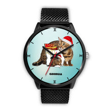 Load image into Gallery viewer, Bengal Cat Georgia Christmas Special Wrist Watch-Free Shipping