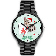 Load image into Gallery viewer, American Shorthair Cat Georgia Christmas Special Wrist Watch-Free Shipping