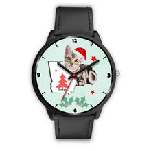 Load image into Gallery viewer, American Shorthair Cat Georgia Christmas Special Wrist Watch-Free Shipping