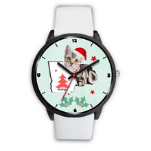 Load image into Gallery viewer, American Shorthair Cat Georgia Christmas Special Wrist Watch-Free Shipping
