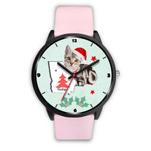 Load image into Gallery viewer, American Shorthair Cat Georgia Christmas Special Wrist Watch-Free Shipping