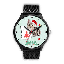 Load image into Gallery viewer, American Shorthair Cat Georgia Christmas Special Wrist Watch-Free Shipping