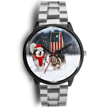 Load image into Gallery viewer, Alaskan Malamute Dog Alabama Christmas Special Wrist Watch-Free Shipping