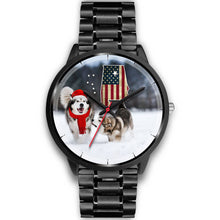 Load image into Gallery viewer, Alaskan Malamute Dog Alabama Christmas Special Wrist Watch-Free Shipping