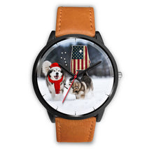 Load image into Gallery viewer, Alaskan Malamute Dog Alabama Christmas Special Wrist Watch-Free Shipping