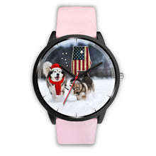 Load image into Gallery viewer, Alaskan Malamute Dog Alabama Christmas Special Wrist Watch-Free Shipping