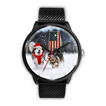 Load image into Gallery viewer, Alaskan Malamute Dog Alabama Christmas Special Wrist Watch-Free Shipping