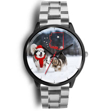 Load image into Gallery viewer, Alaskan Malmute Arizona Christmas Special Wrist Watch-Free Shipping