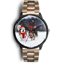 Load image into Gallery viewer, Alaskan Malmute Arizona Christmas Special Wrist Watch-Free Shipping