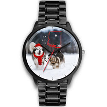 Load image into Gallery viewer, Alaskan Malmute Arizona Christmas Special Wrist Watch-Free Shipping