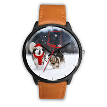 Load image into Gallery viewer, Alaskan Malmute Arizona Christmas Special Wrist Watch-Free Shipping