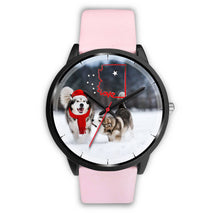 Load image into Gallery viewer, Alaskan Malmute Arizona Christmas Special Wrist Watch-Free Shipping