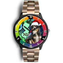 Load image into Gallery viewer, Australian Shepherd Dog New Jersey Christmas Special Wrist Watch-Free Shipping