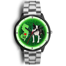 Load image into Gallery viewer, Boston Terrier Dog New Jersey Christmas Special Wrist Watch-Free Shipping