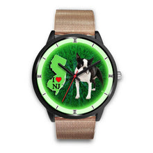 Load image into Gallery viewer, Boston Terrier Dog New Jersey Christmas Special Wrist Watch-Free Shipping