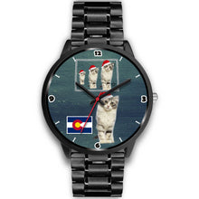 Load image into Gallery viewer, American Curl Cat Colorado Christmas Special Wrist Watch-Free Shipping