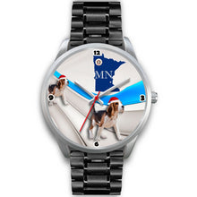 Load image into Gallery viewer, Beagle Dog Minnesota Christmas Special Wrist Watch-Free Shipping