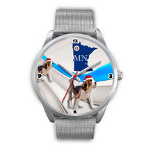 Load image into Gallery viewer, Beagle Dog Minnesota Christmas Special Wrist Watch-Free Shipping