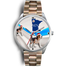 Load image into Gallery viewer, Beagle Dog Minnesota Christmas Special Wrist Watch-Free Shipping