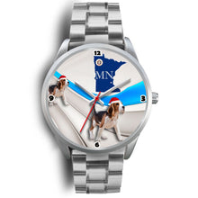 Load image into Gallery viewer, Beagle Dog Minnesota Christmas Special Wrist Watch-Free Shipping