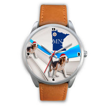 Load image into Gallery viewer, Beagle Dog Minnesota Christmas Special Wrist Watch-Free Shipping