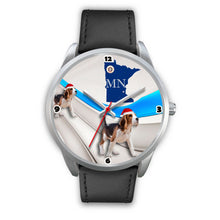 Load image into Gallery viewer, Beagle Dog Minnesota Christmas Special Wrist Watch-Free Shipping