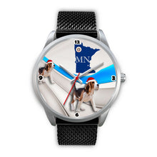 Load image into Gallery viewer, Beagle Dog Minnesota Christmas Special Wrist Watch-Free Shipping