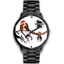 Load image into Gallery viewer, Basset Hound Dog Minnesota Christmas Special Wrist Watch-Free Shipping