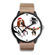 Load image into Gallery viewer, Basset Hound Dog Minnesota Christmas Special Wrist Watch-Free Shipping