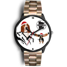 Load image into Gallery viewer, Basset Hound Dog Minnesota Christmas Special Wrist Watch-Free Shipping