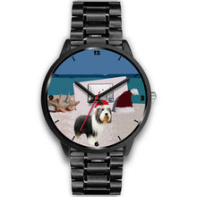 Load image into Gallery viewer, Bearded Collie Colorado Christmas Special Wrist Watch-Free Shipping