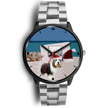Load image into Gallery viewer, Bearded Collie Colorado Christmas Special Wrist Watch-Free Shipping
