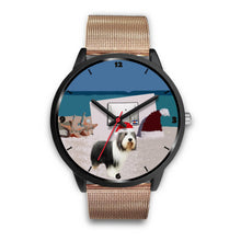 Load image into Gallery viewer, Bearded Collie Colorado Christmas Special Wrist Watch-Free Shipping