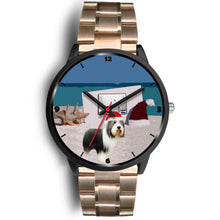 Load image into Gallery viewer, Bearded Collie Colorado Christmas Special Wrist Watch-Free Shipping