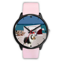 Load image into Gallery viewer, Bearded Collie Colorado Christmas Special Wrist Watch-Free Shipping