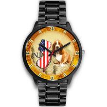 Load image into Gallery viewer, Basset Hound Dog New Jersey Christmas Special Wrist Watch-Free Shipping
