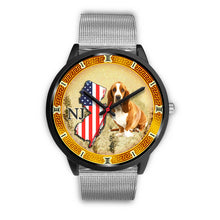 Load image into Gallery viewer, Basset Hound Dog New Jersey Christmas Special Wrist Watch-Free Shipping