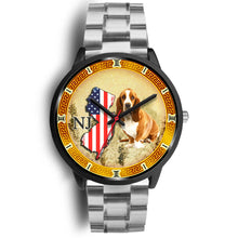 Load image into Gallery viewer, Basset Hound Dog New Jersey Christmas Special Wrist Watch-Free Shipping
