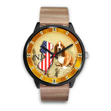 Load image into Gallery viewer, Basset Hound Dog New Jersey Christmas Special Wrist Watch-Free Shipping