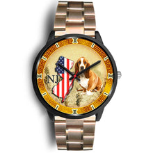 Load image into Gallery viewer, Basset Hound Dog New Jersey Christmas Special Wrist Watch-Free Shipping
