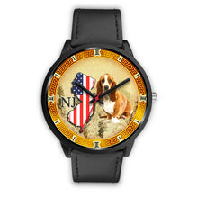 Load image into Gallery viewer, Basset Hound Dog New Jersey Christmas Special Wrist Watch-Free Shipping