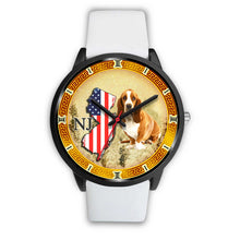 Load image into Gallery viewer, Basset Hound Dog New Jersey Christmas Special Wrist Watch-Free Shipping